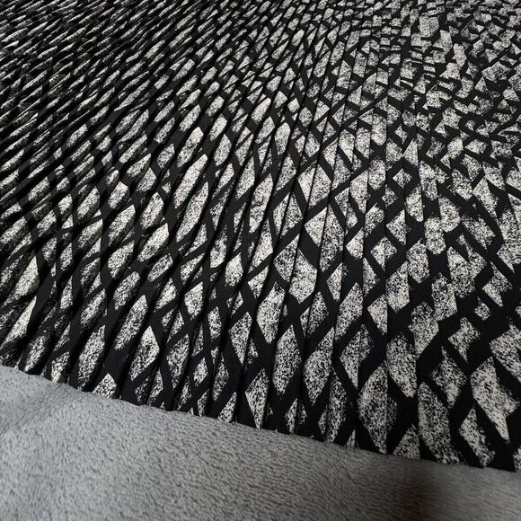 Adrienne Vittadini Sport Vintage Maxi Skirt Maxi Geometric Snake Look Plated USA - Picture 5 of 11